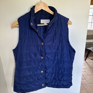 MICHAEL Michael Kors Dark Blue Quilted Vest